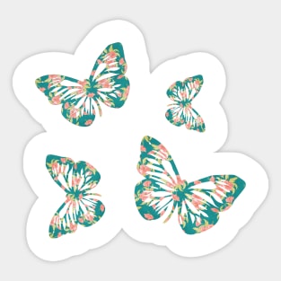 Colorful Butterfly , Cute Light Butterflies Gift Idea Sticker